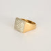 Bague 56 Bague en or jaune et diamants ronds taille brillant 58 Facettes DV2429-2-56-3