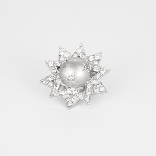 Boucles d'oreilles Boucle d'oreilles étoiles, or blanc 58 Facettes DV0846-4