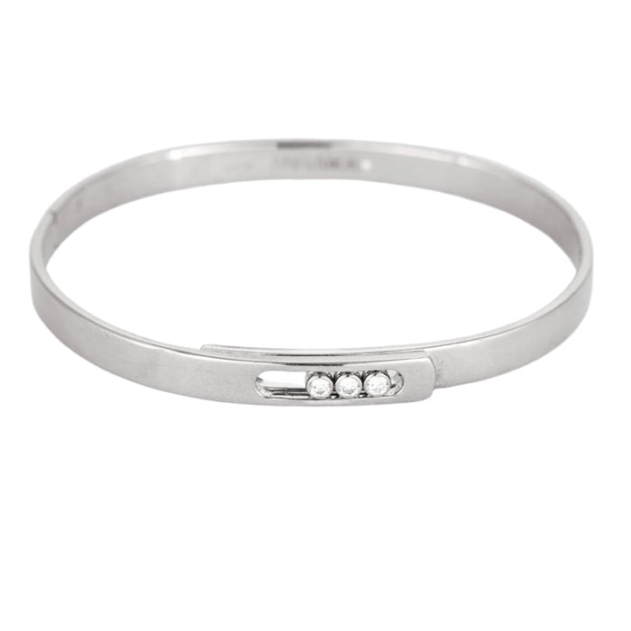 Bracelet MESSIKA - Bangle Move Noa PM - Bracelet jonc en Or blanc et Diamants 58 Facettes DDV8773-2