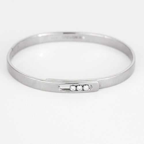 Bracelet MESSIKA - Bangle Move Noa PM - Bracelet jonc en Or blanc et Diamants 58 Facettes DDV8773-2