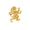 Broche AUGIS - Broche Lion Augis 1830 en or jaune et rubis synthétique 58 Facettes DV10625-1