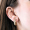 Boucles d'oreilles 9 TABBAH - Paire de créoles en or jaune et diamants 58 Facettes DV0834-3-9