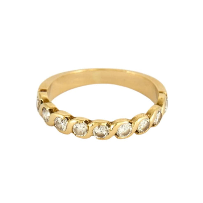 Bague Bague en or jaune et diamants 58 Facettes DDV9700-1