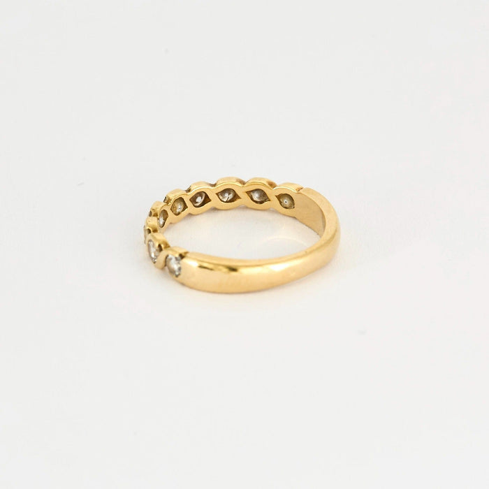 Bague en or jaune et diamants