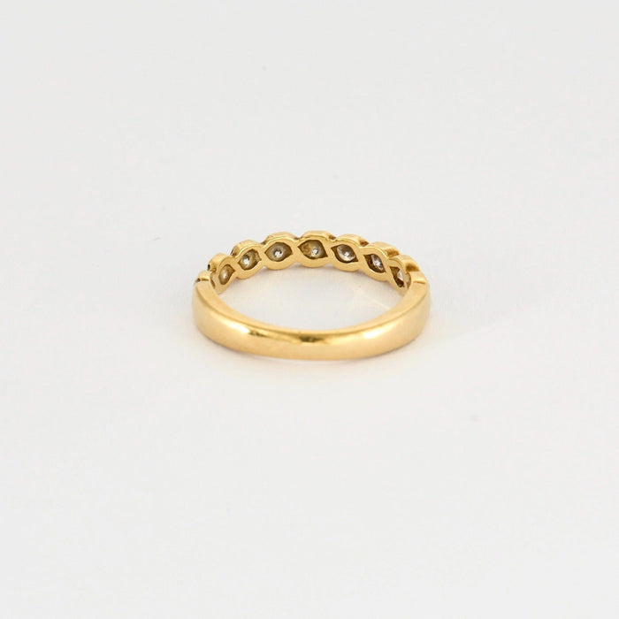 Bague en or jaune et diamants