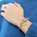 Bracelet HERMÈS - Croisette - Bracelet en argent 58 Facettes DDV9454-3