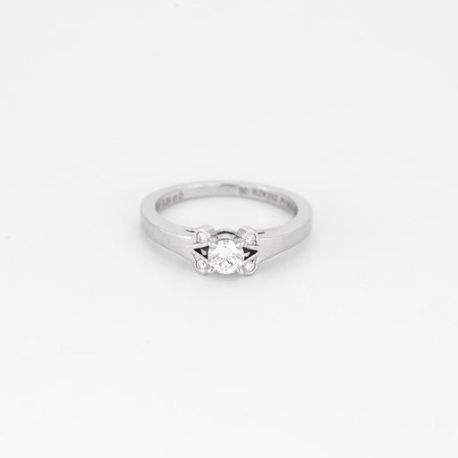 Bague 50 CARTIER - Ballerine - Solitaire en platine et diamant 58 Facettes DV2732-1-50-2
