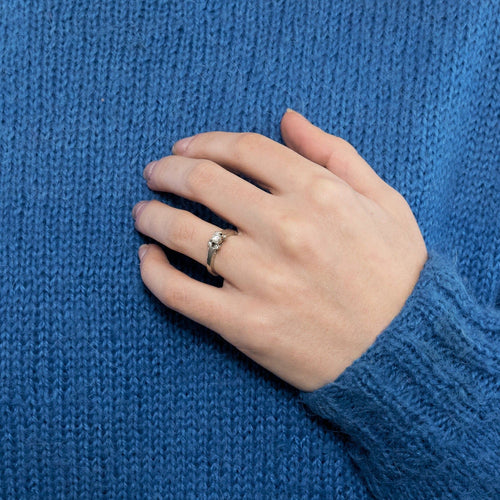 Bague 50 CARTIER - Ballerine - Solitaire en platine et diamant 58 Facettes DV2732-1-50-2