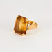 Bague 53 Bague cocktail or jaune et citrine 58 Facettes DV0855-10-53-2