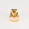 Bague 53 Bague cocktail or jaune et citrine 58 Facettes DV0855-10-53-2