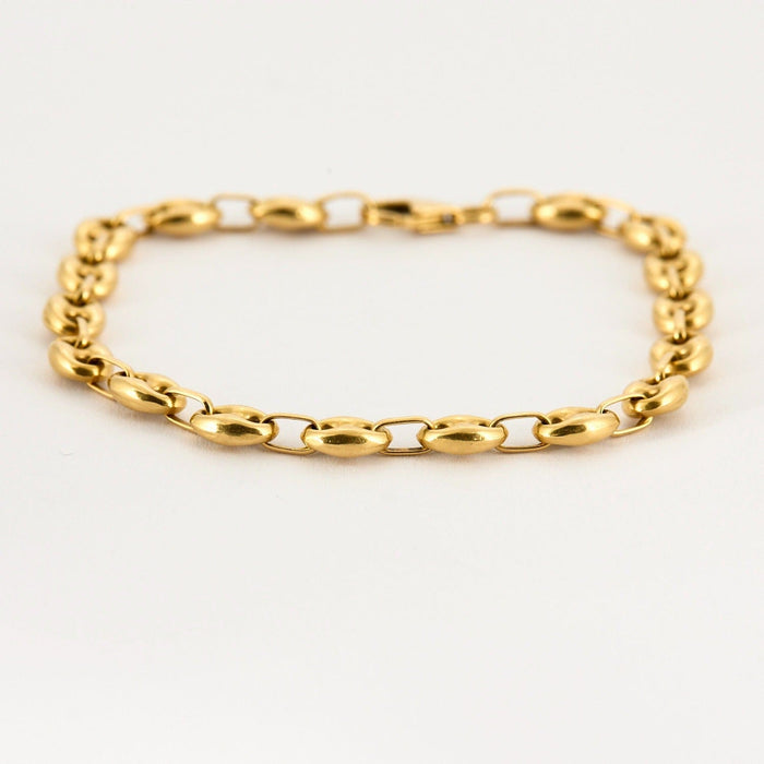 Bracelet Bracelet grain de café, or jaune 58 Facettes DV0855-11