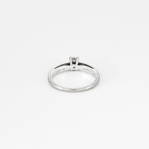 Bague 50 MAUBOUSSIN - Tu es le Sel de ma vie"- Bague solitaire en or gris et diamant 58 Facettes DV10241-1-50-2