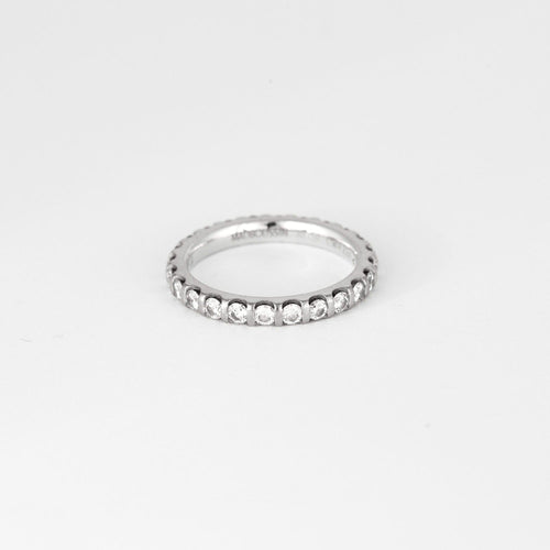 Bague 52 MAUBOUSSIN - Alliance "indispensable & Universelle" - Tour complet or blanc et diamants 58 Facettes DV0842-1-52-1