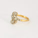 Bague 57 Bague Toi & Moi en or jaune et gris, diamants taille rose 58 Facettes DV9454-10-57-3