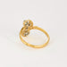 Bague 57 Bague Toi & Moi en or jaune et gris, diamants taille rose 58 Facettes DV9454-10-57-3