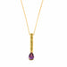 Collier Collier Peridots, Amethyste en or jaune 58 Facettes DV0891-1