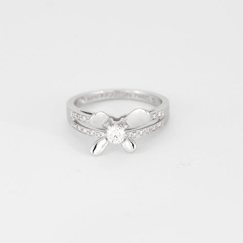 Bague 51 MAUBOUSSIN - Moi aimer Toi- Bague en or gris et diamants 58 Facettes DV9454-9-51-2