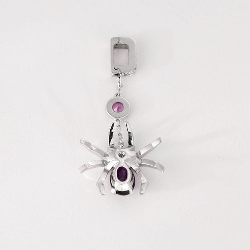 Pendentif CHAUMET - Attrape-Moi Si Tu m'Aimes - Pendentif or gris, améthyste et diamant sur cordon 58 Facettes DV0808-3