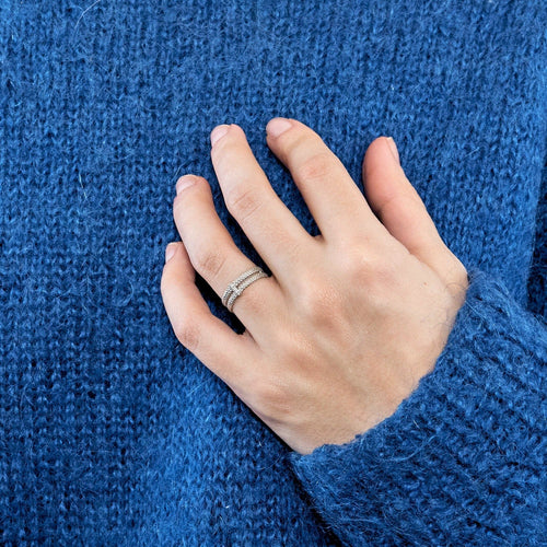 Bague 51 MAUBOUSSIN - Bague Le Premier Jour en or blanc et diamants 58 Facettes DV10755-1-51-2