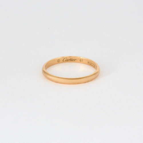 Bague 61 Cartier - 1895 - Alliance en or rose 58 Facettes DV10648-1-61