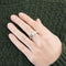 CARTIER - Love Anniversary - Bague or blanc et diamant