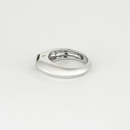 Bague 53 PIAGET - Biseau - Bague or blanc et saphir vert et diamant 58 Facettes DV0879-2-53-2