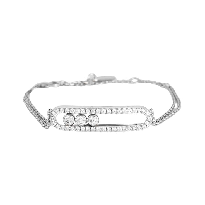 Bracelet MESSIKA - Move - Bracelet or blanc et diamants 58 Facettes DV0898-2