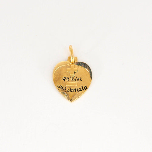 Pendentif AUGIS - Médaille d'Amour cœur en or jaune 58 Facettes DV0853-4