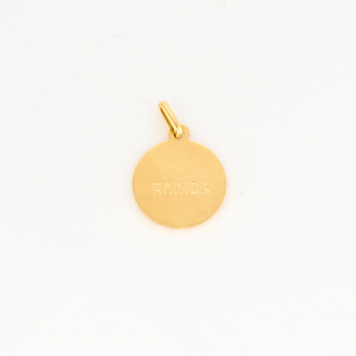 Pendentif AUGIS -  + qu'hier - que demain - Médaille d'Amour or jaune 58 Facettes DV0853-8