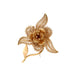 Broche Broche orchidée en or jaune filigrané 58 Facettes DV10514-1