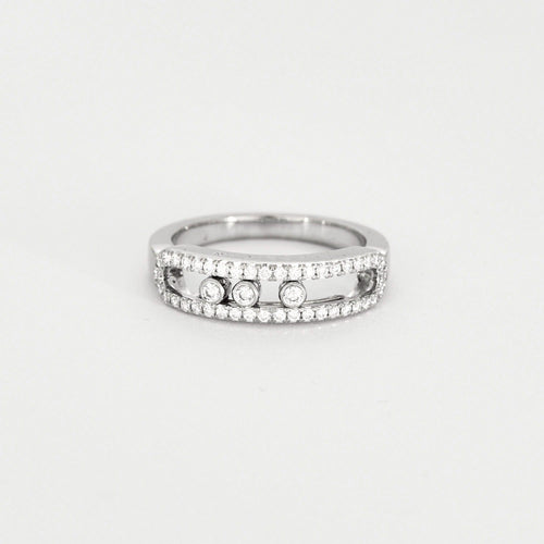 Bague 49 MESSIKA- Bague Baby Move Pavée en or blanc et diamants 58 Facettes DV10017-1-3