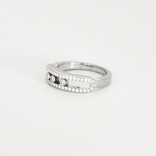 Bague 49 MESSIKA- Bague Baby Move Pavée en or blanc et diamants 58 Facettes DV10017-1-3