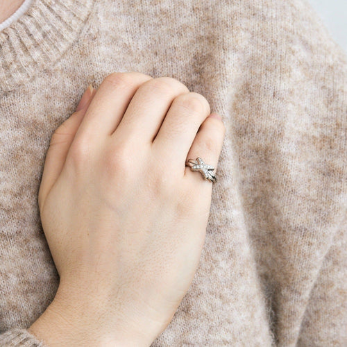 Bague 45 CHAUMET - Bague Jeux de Liens - en or blanc et diamants 58 Facettes DV4988-1-45-22