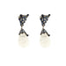 Boucles d'oreilles ROBERTO COIN - Pendants d'oreilles or blanc, saphir, diamants et cristal de roche 58 Facettes DV0770-12