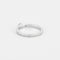 REPOSSI - Bague solitaire en or blanc et diamant ovale