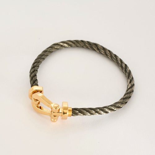 Bracelet FRED - Force 10 - Bracelet or jaune et acier 58 Facettes DV0898-1