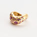 Bague 52 FRED - Bague en or jaune et saphirs rose 58 Facettes DV0015-3-52