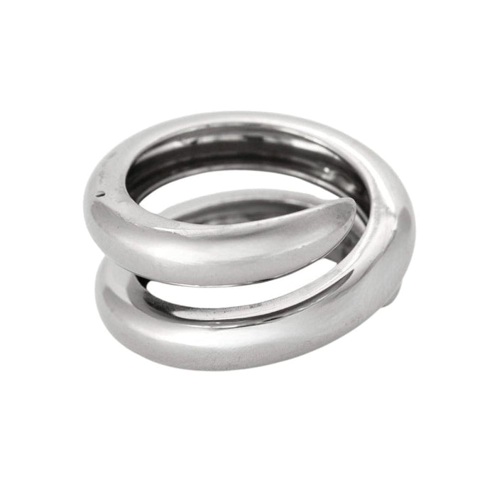 Bague 54 CHAUMET- Tango- Bague spirale en or gris 58 Facettes DV0836-2-54-3