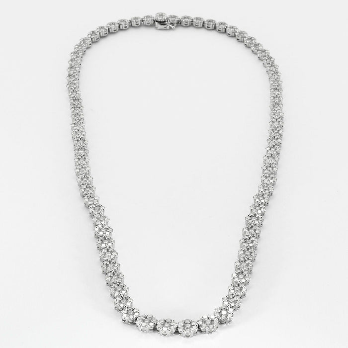 Collier Collier en or blanc et diamants 58 Facettes DV10753-1