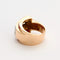 Bague 53 Bague tank, or jaune, rubis de synthèse et diamants 58 Facettes DV0888-1