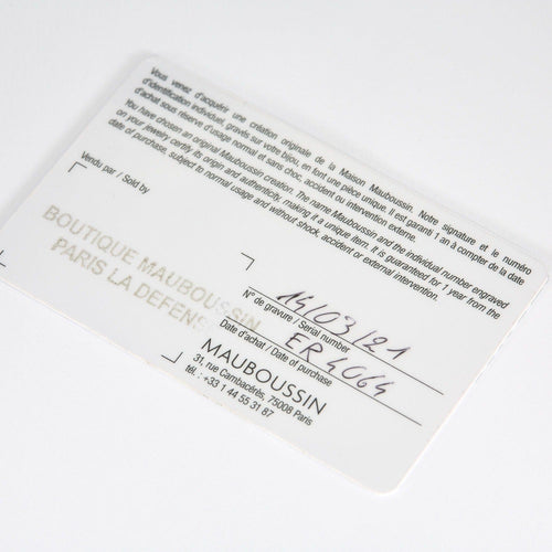 Bague 54 MAUBOUSSIN - Bague Solitaire Vie, Liberté & Amour en or blanc et diamants 58 Facettes DV9358-1