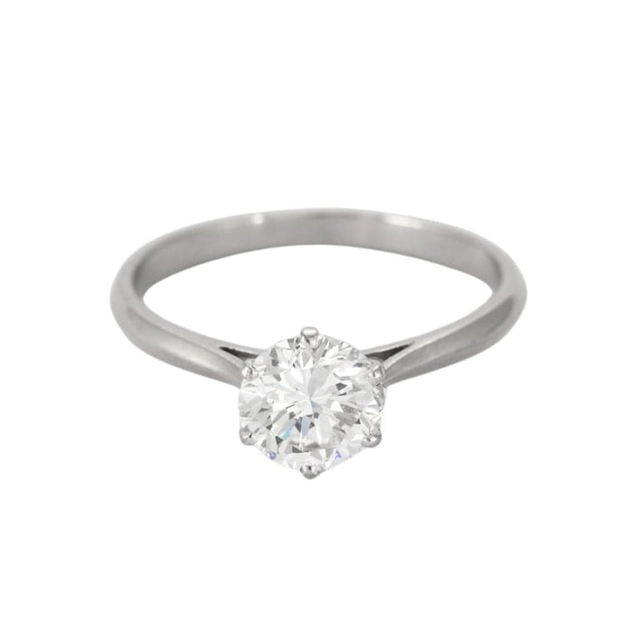 Bague 52.5 Solitaire en or blanc et diamant 58 Facettes DV0894-1-525-3