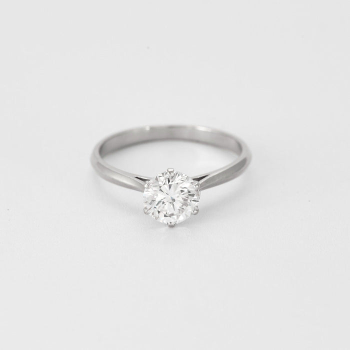 Bague 52.5 Solitaire en or blanc et diamant 58 Facettes DV0894-1-525-3