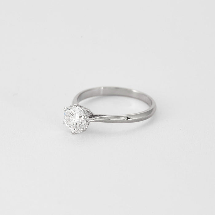 Bague 52.5 Solitaire en or blanc et diamant 58 Facettes DV0894-1-525-3