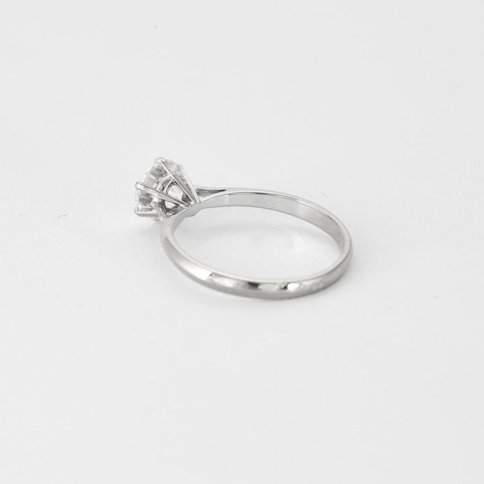 Bague 52.5 Solitaire en or blanc et diamant 58 Facettes DV0894-1-525-3