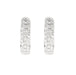 Boucles d'oreilles Créoles or blanc et diamants 58 Facettes DV0907-2