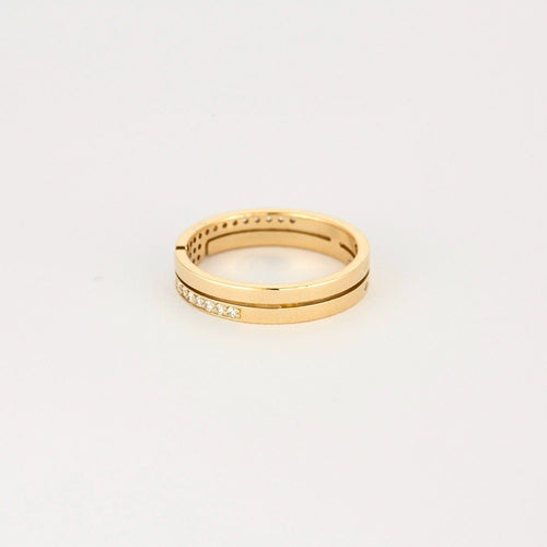 Bague 53 DINH VAN - Seventies - Bague en or jaune et diamants 58 Facettes DV0905-1-53