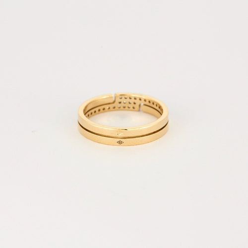 Bague 53 DINH VAN - Seventies - Bague en or jaune et diamants 58 Facettes DV0905-1-53