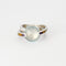 51.5 GUY LAROCHE - Bague croisée or blanc, aigue marine et pierres semi-préciseuses 58 Facettes DV3706-3-515-3