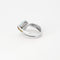 Bague 51.5 GUY LAROCHE - Bague croisée or blanc, aigue marine et pierres semi-préciseuses 58 Facettes DV3706-3-515-3